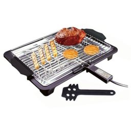 Churrasqueira Grill Elétrica Portátil Churrasco Casa Espetos - 1