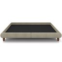 Ver imagem 4 de Cama Casal Queen Base Box Pés de Madeira 176cm Otto P05 Linho Bege Escuro - Lyam Decor