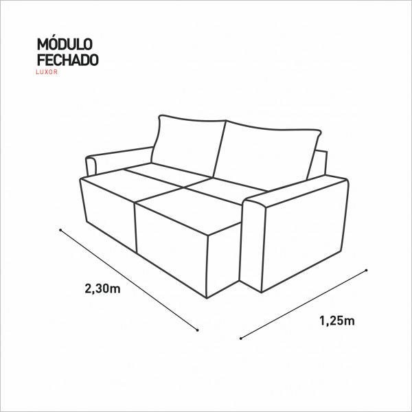 Sofá Retrátil Molas Ensacadas 3 Lugares Captiva Villa Mobi Veludo Tabaco - 7
