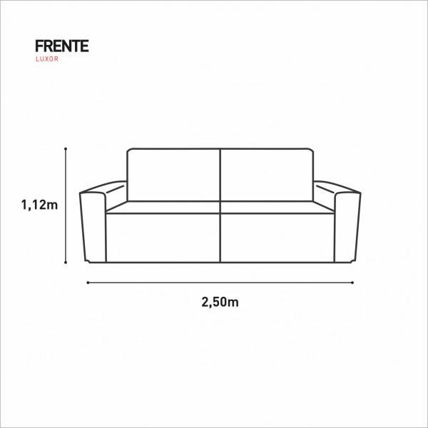 Sofá Retrátil Molas Ensacadas 4 Lugares Captiva Villa Mobi Veludo Tabaco - 6