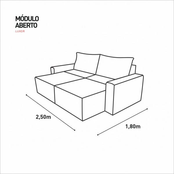Sofá Retrátil Molas Ensacadas 4 Lugares Captiva Villa Mobi Veludo Tabaco - 8