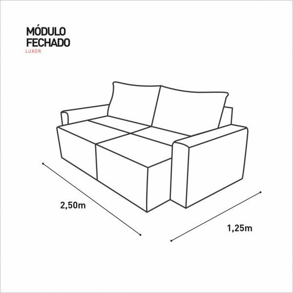 Sofá Retrátil Molas Ensacadas 4 Lugares Captiva Villa Mobi Veludo Tabaco - 7