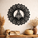 Ver imagem 3 de Mandala Decorativa Nossa Senhora Aparecida 60cm- MDF