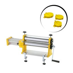 Cilindro Manual Pao Massa Doro 28cm + Kit Fechador de Pastel - 1