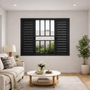 Ver imagem 7 de Veneziana 6 Folhas Aluminio Preto com Grade 1,00x1,20 Linha 18 Modular