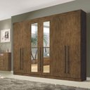 Ver imagem 1 de Guarda-Roupa Casal 4 Espelhos 6 Portas Diamante Leifer