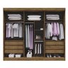 Guarda-Roupa Casal 4 Espelhos 6 Portas Diamante Leifer - 7