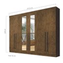 Ver imagem 4 de Guarda-Roupa Casal 4 Espelhos 6 Portas Diamante Leifer