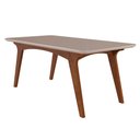 Ver imagem 2 de Mesa para Sala de Jantar Selena 180 x 80cm e 6 Cadeiras Paola Savana/Off White/Nude