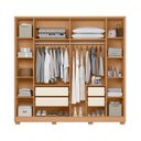 Ver imagem 4 de Guarda Roupa Deville 6 Portas Freijó/off White - Abz