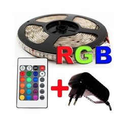Fita Led Rgb 5050 5m Ip65 com Controle e Fonte - 4