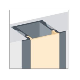 Perfil 1 Metro de Embutir Slim Alumínio Branco para Fita Led - 3