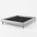 Ver imagem 4 de Cama Casal Japonesa Haru Factor Estrutura Madeira Pés Alumínio Off White Sallar Home