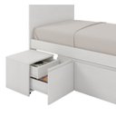 Ver imagem 6 de Cama Solteiro Multifuncional 1 Mesa de Cabeceira 3 Gavetas Comfort Inter Link
