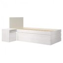 Ver imagem 3 de Cama Solteiro Multifuncional 1 Mesa de Cabeceira 3 Gavetas Comfort Inter Link
