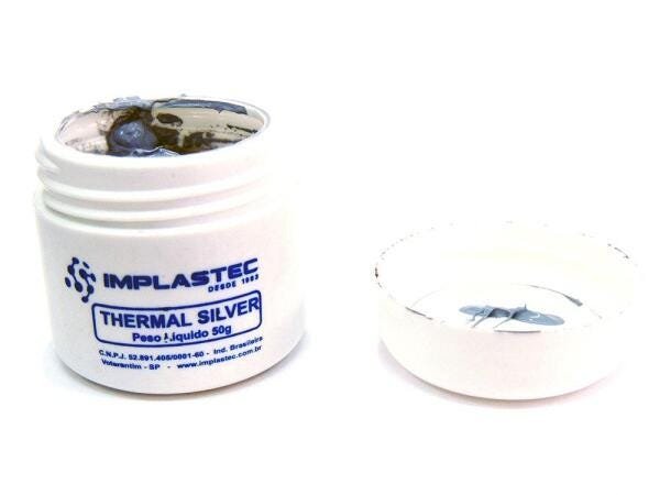 Pasta Térmica Prata 50g Thermal Silver Implastec - 2