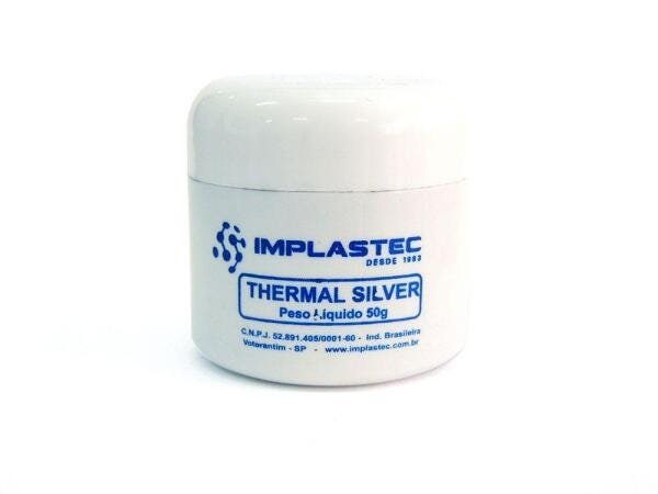 Pasta Térmica Prata 50g Thermal Silver Implastec - 1