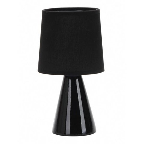 Abajur de Ceramica Pottery 25cm Preto