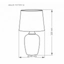 Ver imagem 2 de Abajur Pottery 32cm