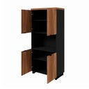Ver imagem 4 de Armário Alto Estante para Escritório com 4 Portas e Prateleiras 80 x 45 x 160 cm F5 Office