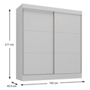 Ver imagem 4 de Guarda Roupa 2 Portas de Correr 2 Gavetas com Espelho Pantanal