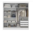 Ver imagem 3 de Guarda Roupa 2 Portas de Correr 2 Gavetas com Espelho Pantanal