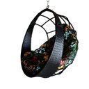 Ver imagem 1 de Balanço Suspenso Ninho Almofada Preto Florido Preto