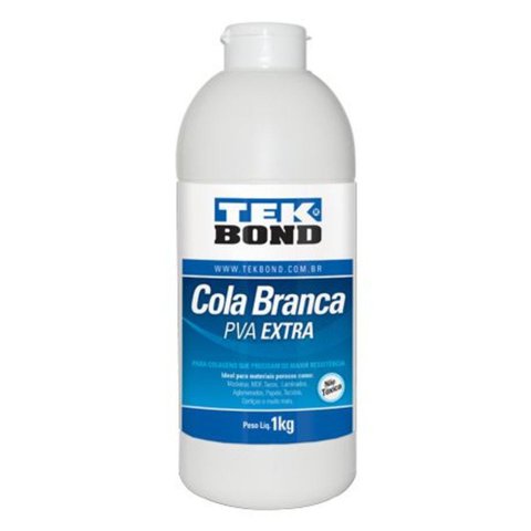 Cola Branca PVA Extra 1kg - Tekbond