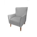 Ver imagem 2 de Poltrona Decorativa Bella Suede Cinza - Dominic Decor