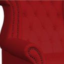 Ver imagem 6 de Poltrona Decorativa Berlim Corino Vermelho - Dominic Decor