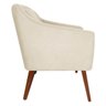 Poltrona Decorativa Gabriela Suede Bege - Dominic Decor - 3