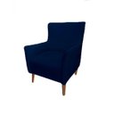 Ver imagem 3 de Poltrona Decorativa Bella Suede Azul Marinho - Dominic Decor