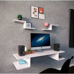 Mesa Suspensa para Computador e Estudos de Parede Quarto__03_70cm - 2