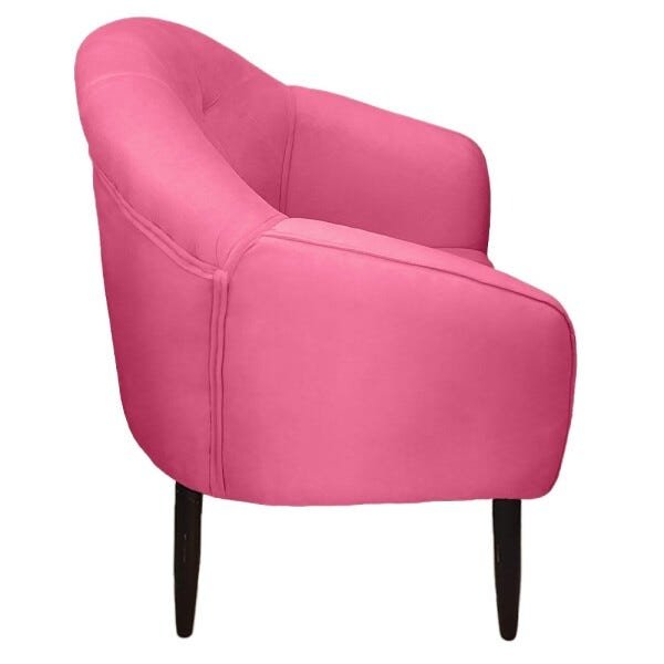 Poltrona Maia Suede Rosa Pink - Dominic Decor - 2