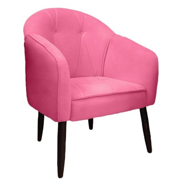 Poltrona Maia Suede Rosa Pink - Dominic Decor - 1