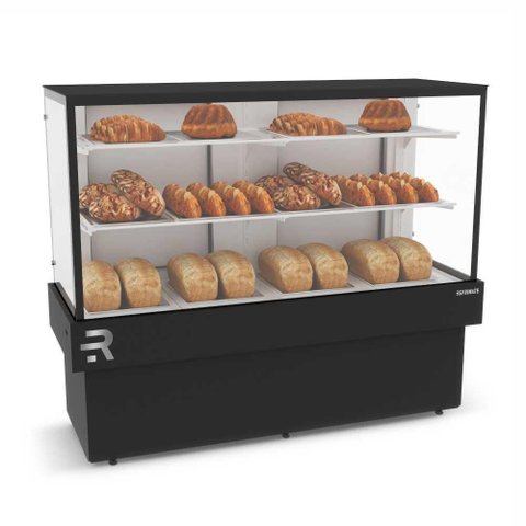 Vitrine Confeitaria Seca 1,45mt Vanguard Plus com Tampo Aproveitável Cvps1450 220v - Refrimate