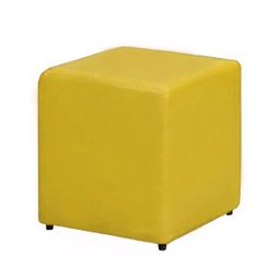Puff Decorativo Dado Suede Amarelo - Dominic Decor - 1 Puff Decorativo Dado Suede Amarelo - Dominic Decor - 1