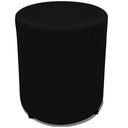 Ver imagem 1 de Puff Redondo 30x30 Corino Preto - Dominic Decor