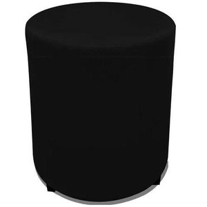 Puff Redondo 30x30 Corino Preto - Dominic Decor
