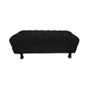 Ver imagem 1 de Puff Retro 1Mt Suede Preto - Dominic Decor