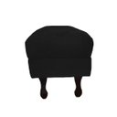 Ver imagem 2 de Puff Retro 1Mt Suede Preto - Dominic Decor
