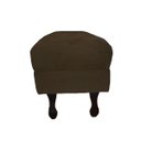 Ver imagem 2 de Puff Retro 1Mt Suede Marrom Chocolate - Dominic Decor