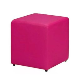 Puff Decorativo Dado Suede Rosa Pink - Dominic Decor - 1