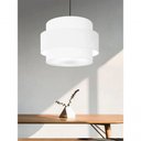 Ver imagem 3 de Lustre para Sala de Jantar Vivare Md-4393 Cúpula em Tecido 45cm Branco 127/220v