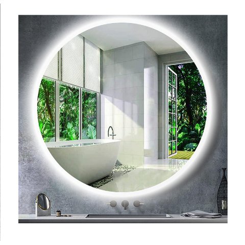 Espelho Redondo Iluminado com Led Frio 60cm