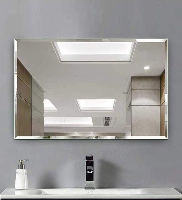 Espelho lapidado Bisotê autoadesivo dupla face 30x60cm - 2
