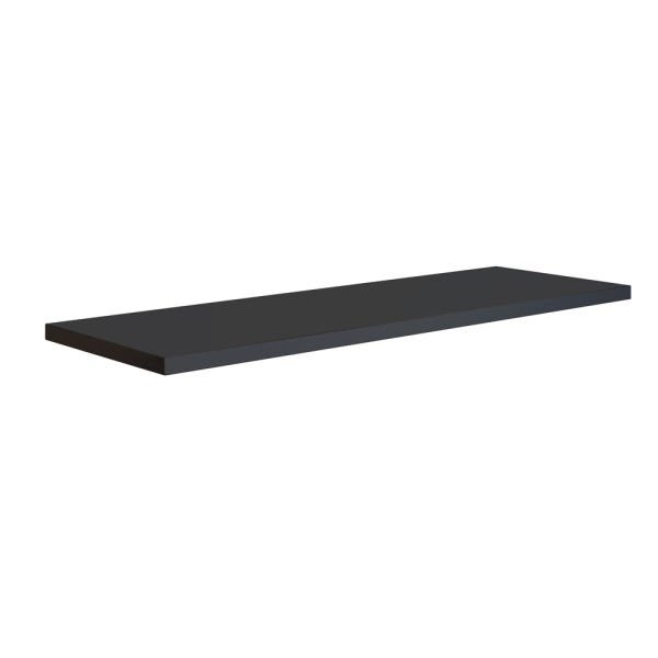 PRATELEIRA EM MDP COM SUPORTE INVISIVEL 20 X 40 CM UV PRETO - 2
