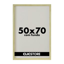 Moldura 50x70cm com Fundo sem Vidro Foto Poster Quadro Decorativo Imagem Sala:carvalho - 1