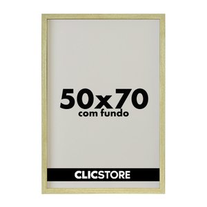 Moldura 50x70cm com Fundo sem Vidro Foto Poster Quadro Decorativo Imagem Sala:carvalho