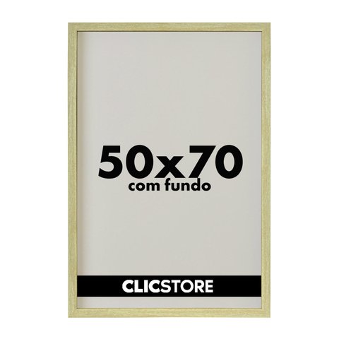 Moldura 50x70cm com Fundo sem Vidro Foto Poster Quadro Decorativo Imagem Sala:carvalho